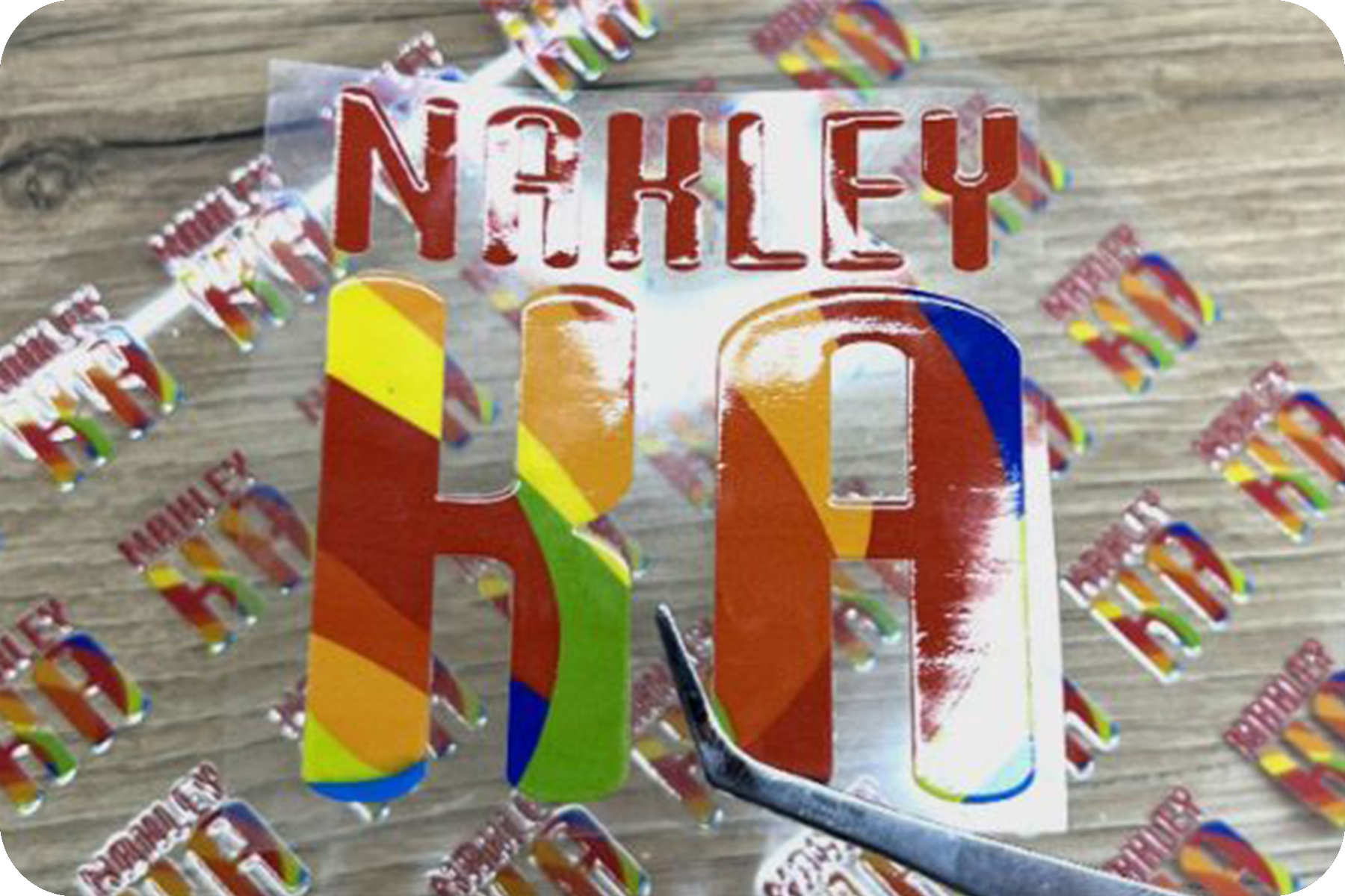 UV DTF печать с лаком