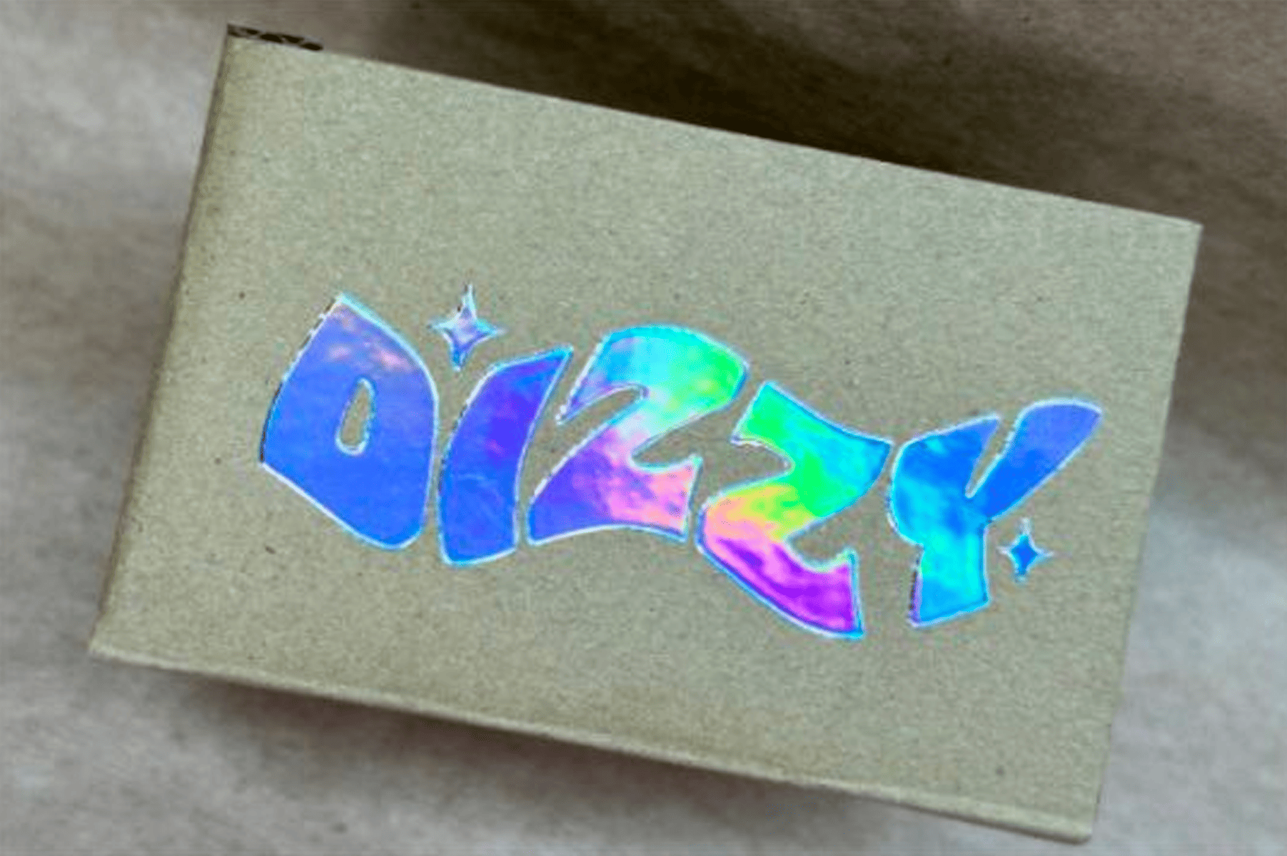 Глянцевая голографическая наклейка