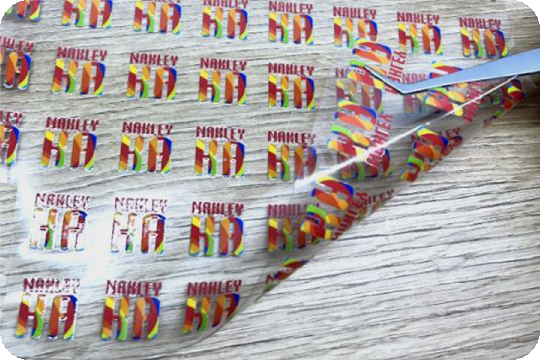 UV DTF печать двухсторонняя