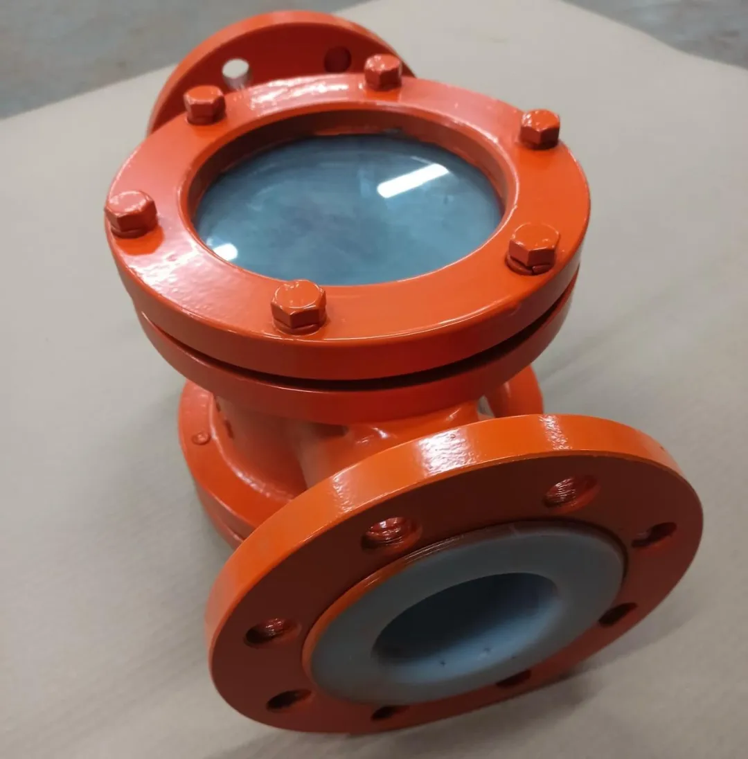 Фонарь смотровой ст.25Л/FEP DN80 PN16 ТУ 24.20.13-005-72697455-2024 (корпус - ст. 25Л, покрытие проточной части - фторопласт FEP).