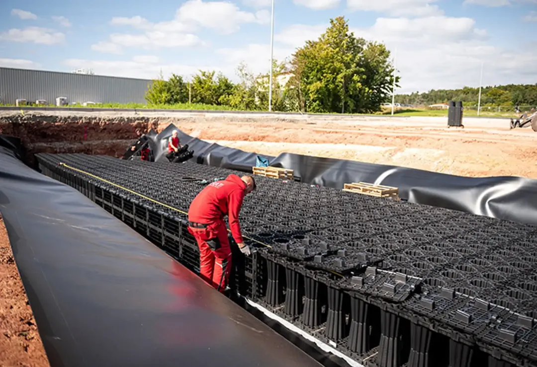 Аккумулирующие резервуары ливневки