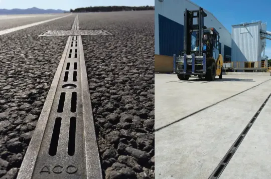 Бетонные дождеприемники с чугунными решетками