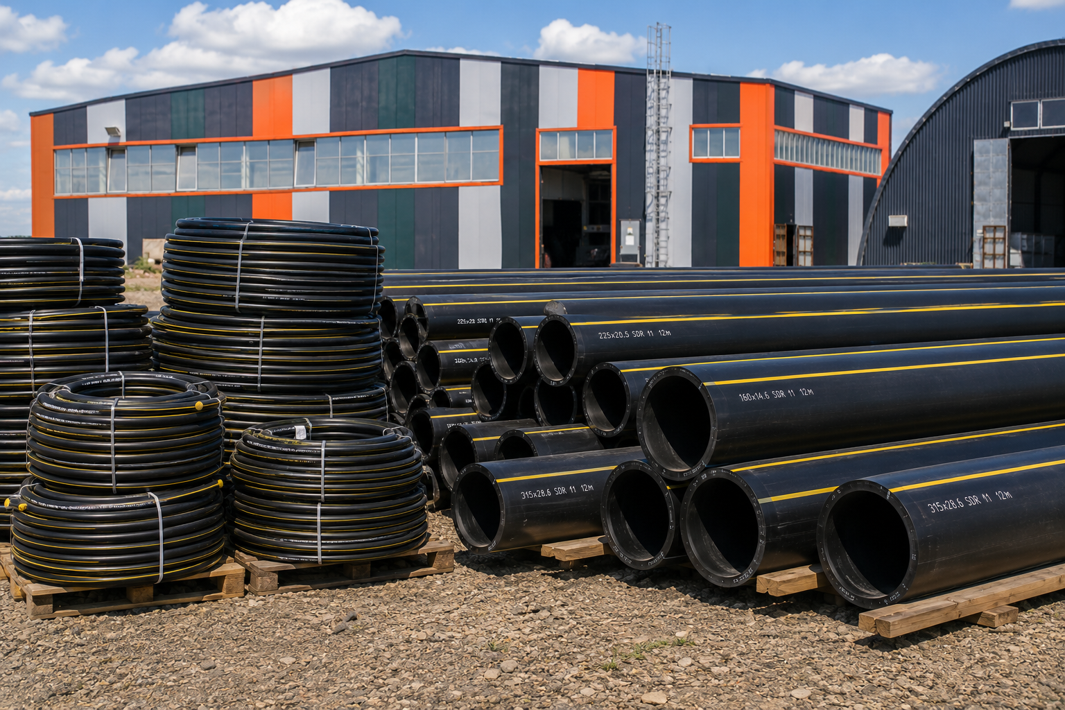 Трубы ПЭ для газоснабжения