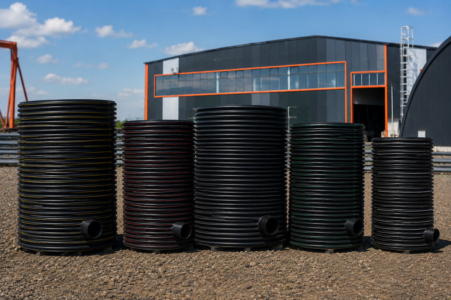 Колодцы из спиральновитой трубы HDPE