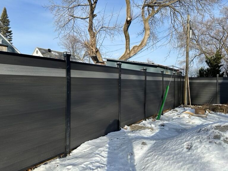 Глухой забор антрацит