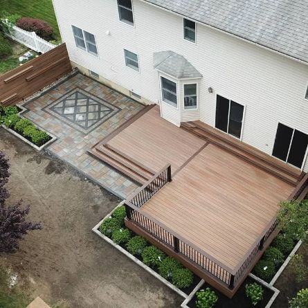 Готовый объект из террасной доски ДПК Greendecks в Астане