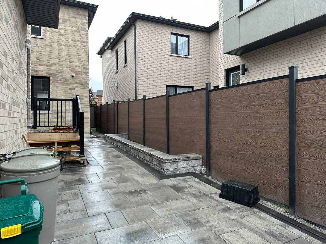 Глухой забор антрацит