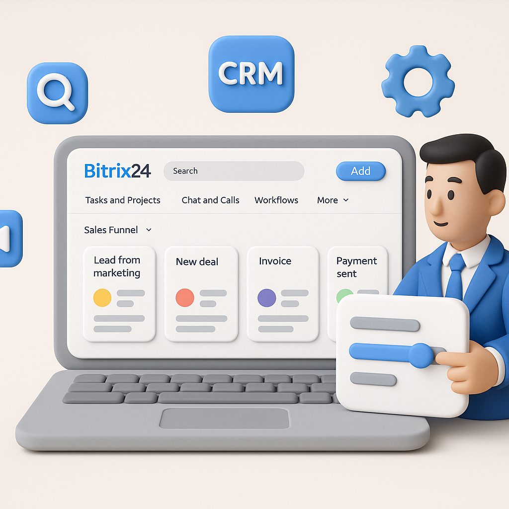 Подключение Bitrix24, базовая настройка CRM
