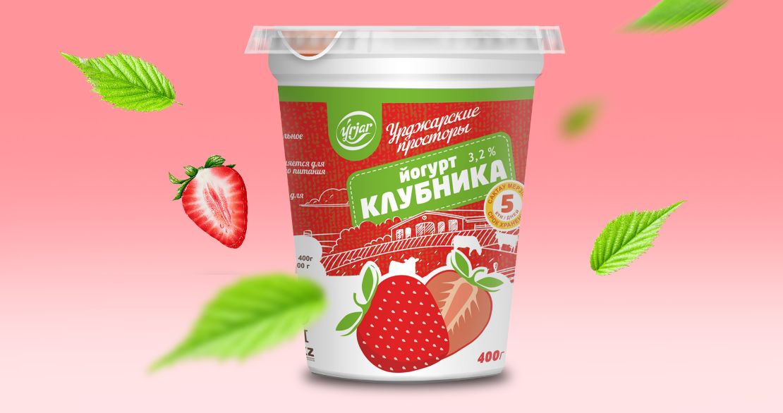 Дизайн упаковки йогурта